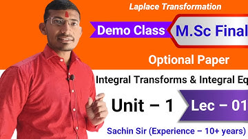 Laplace Transformation | Existance condition for Laplace Transformation | IT & IE Msc final