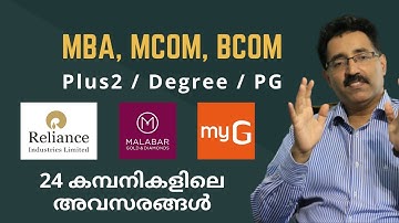 കേരളത്തിൽ 24 കമ്പനികളിൽ ജോലി- ACCOUNTING,FINANCE,BCOM,MBA,DEGREE JOBS|CAREER PATHWAY|Dr.BRIJESH JOHN