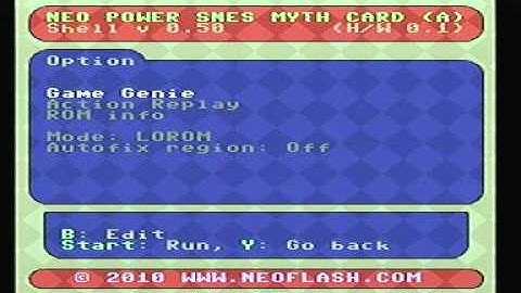 SNES Myth Menu SD support work-in-progress