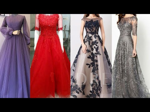 Latest Indo-western net gown designs - YouTube