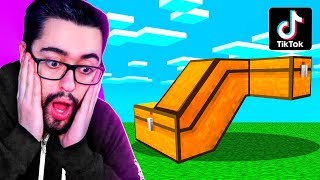 ? PROBAMOS los TIKTOK MAS VIRALES DE MINECRAFT ¿FUNCIONARAN? ? MINECRAFT TIKTOKS 4