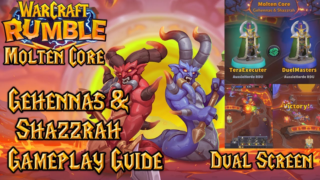 Warcraft Rumble Molten Core Raid Boss 3 Gehennas & Shazzrah
