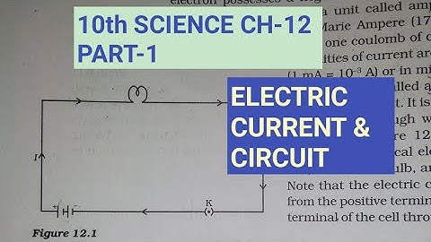 10th Science Ch.-12||Part-1||Electric current & circuit and example 12.1||Study with Farru