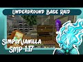 Raid on underground base in Simply Vanilla - Minecraft 1.17.1 SMP