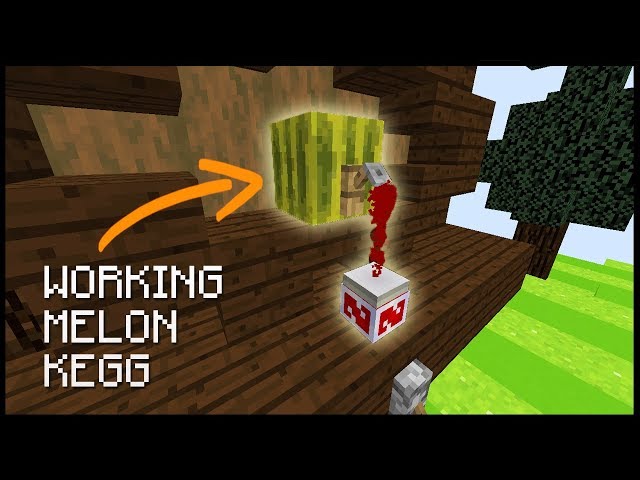 Minecraft - How to Make a Working Watermelon