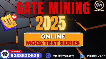 GATE MINING Online Mock Test series 2025 | Mining Gyan |