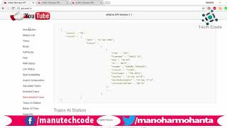Free API to Develop Indian Train Related Website i.e PNR Status Station List screenshot 5