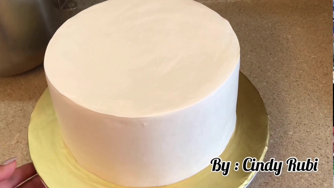 Como Embetunar O Cubrír Un Pastel Con Merengue Youtube