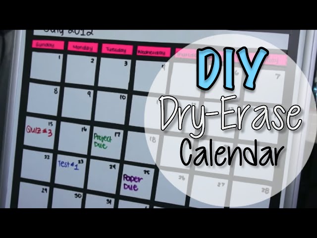 $34 DIY Giant Whiteboard Hack  How To Make A Custom Dry Erase