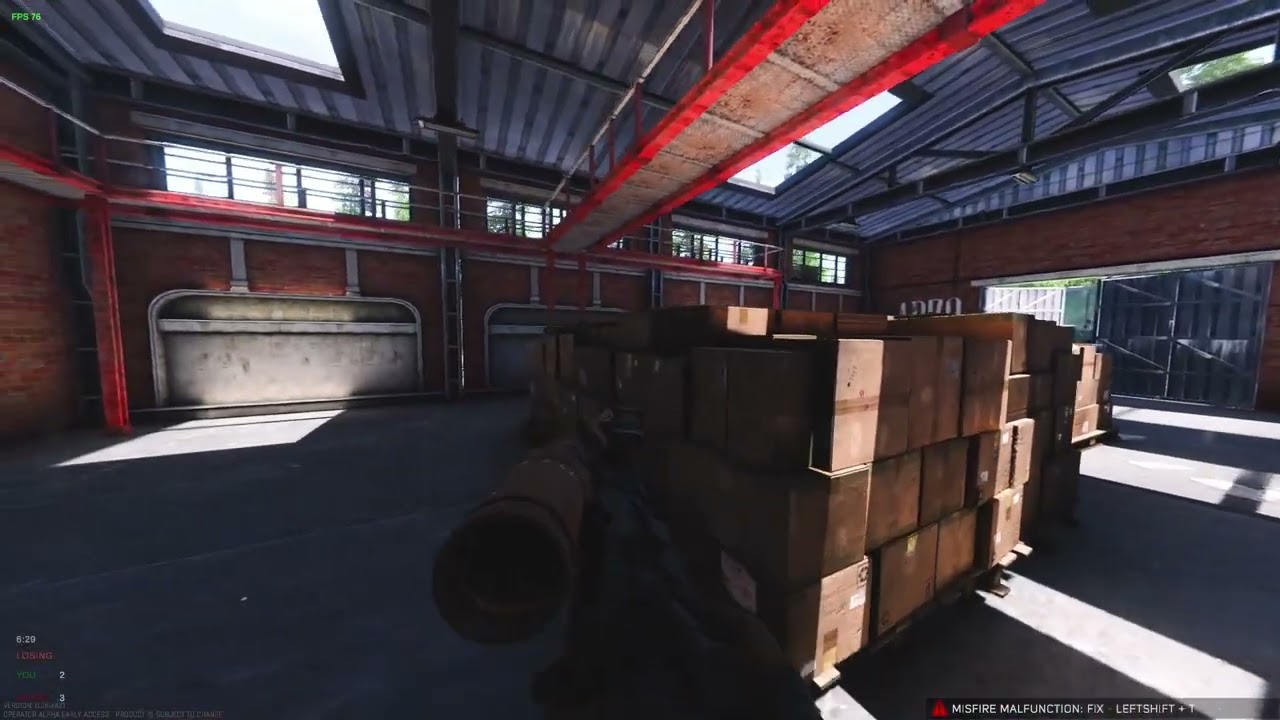 BAD timing on the Weapon Malfunction...