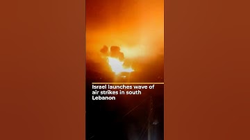 Israel launches wave of air strikes in south Lebanon | AJ #shorts