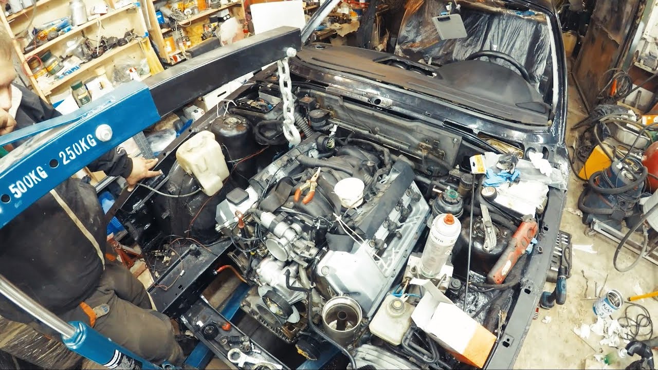 Установка двигателя M60B40 BMW e34 540 Часть 3. Тест резьбовой заклепки