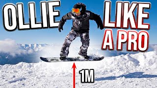 How to Ollie like a Pro: the simplest trick on a snowboard