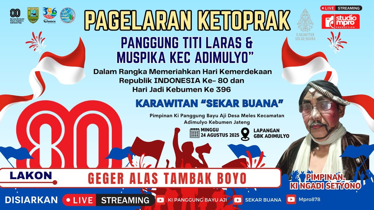 GEGER ALAS TAMBAK BOYO || KETOPRAK PANGGUNG TITI LARAS & MUSPIKA ADIMULYO