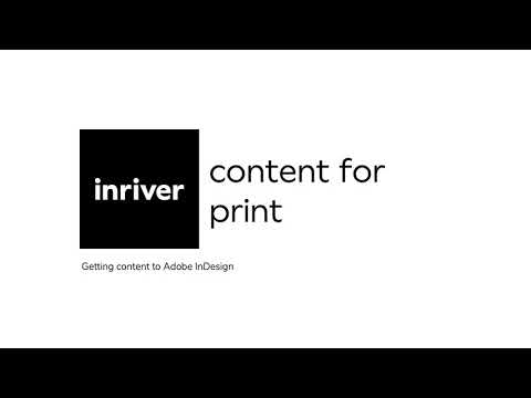 Streamline Adobe InDesign with Print | inriver