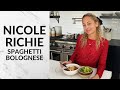 Nicole Richie teaches me her famous Spaghetti Bolognese