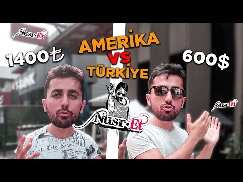 AMERİKA'DA NUSRET VS TÜRKİYE'DE NUSRET!