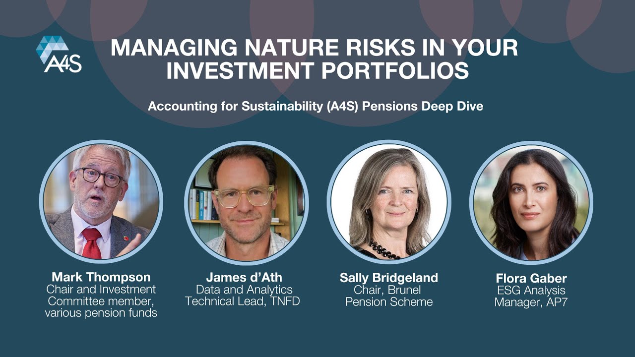 Pensions Deep Dive: Managing nature risks in your investment portfolios ...