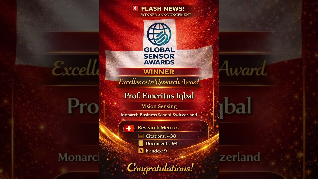 Prof. Emeritus Iqbal | Monarch Business School Switzerland | Excellence in Research Award