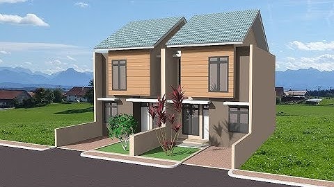 House 2 floor design using Sketchup and Irender Nxt