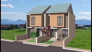 House 2 floor design using Sketchup and Irender Nxt