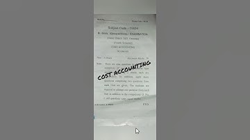 cost accounting, b.com 4th semester question paper (gju)  #trending #exam #ytshorts #examhelp