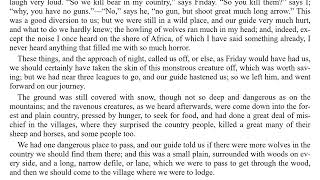 Robinson Crusoe – Chapter XX | Fight Between Friday and a Bear