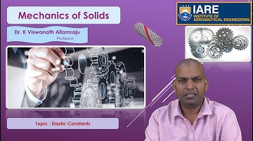 Elastic Constants by Dr. K Viswanath Allamraju
