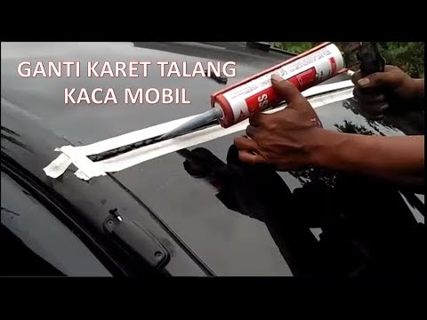 Memperbaiki kaca mobil yg retak / gores mengunakan lem setan/ lem cina/ lem alteko.. 