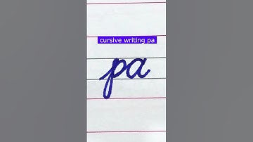 How to write small letter pa | Cursive writing a to z #cursivewriting #handwriting  #shorts