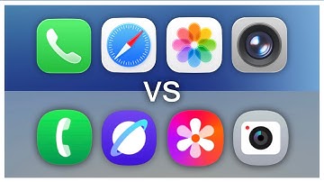 iOS 26 Preview vs One UI 7 Icons!