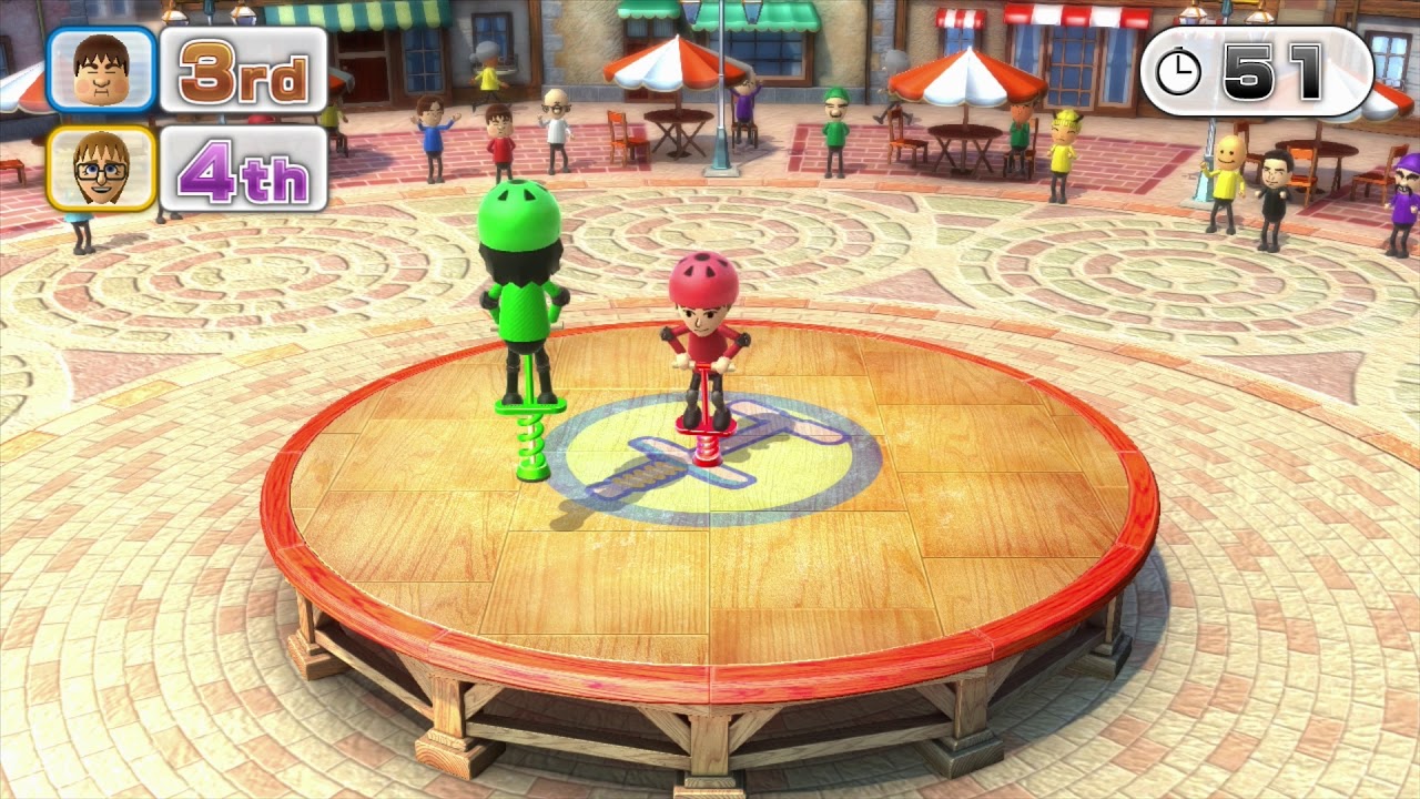 Wii Party U minigame Pogo Battle 60fps YouTube
