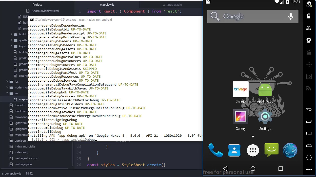 Hướng dẫn sử dụng Mapview trong react native(Android) - YouTube