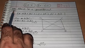 Q 4, Ex 6.4 - The Triangle and its Properties - Chapter 6 - maths class 7th - NCERT