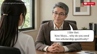 How To Answer Scholarship Interview Questions In English ✅ |  @alinaenglishconversation