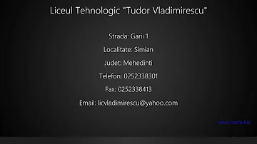 Liceul Tehnologic "Tudor Vladimirescu" Simian