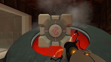 Sacrificing The Companion Cube - Portal