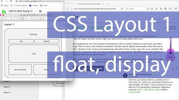 Layout Intro Using Floats CSS HTML