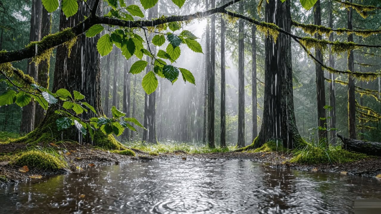 Forest Rain Sounds for Deep Sleep – Calm Night Ambience No Music - YouTube