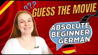 Can you guess the MOVIE? - super simple German│Total Beginner German