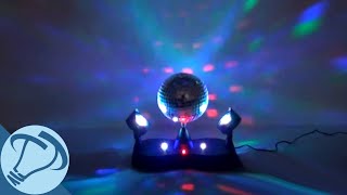 Mirror Disco Ball with Color-Changing Twin Projector LED Lamp from Creative Motion screenshot 5