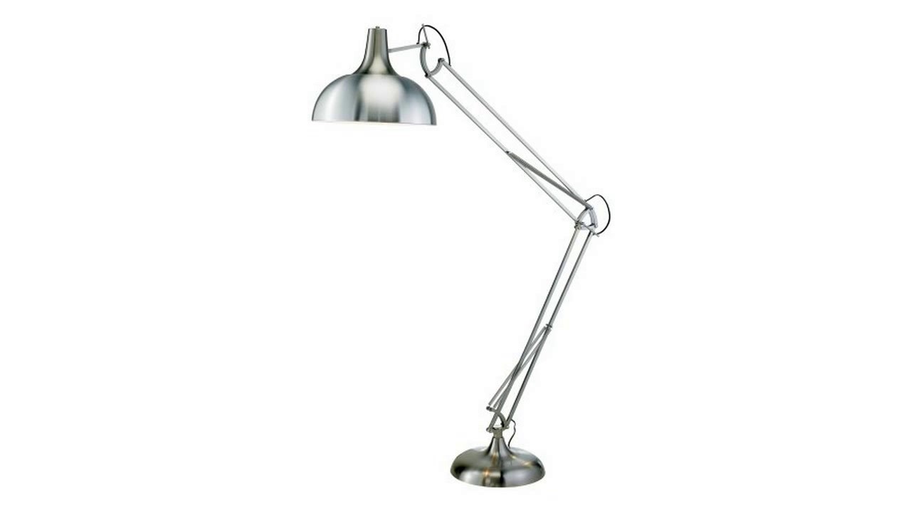 Adesso Atlas Floor Lamp Satin Steel You Adesso Atlas Floor Lamp Satin Steel