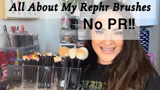 THE TRUTH about my REPHR FUDE MAKEUP BRUSHES collection... Favs & Fails & How I use each (not PR)