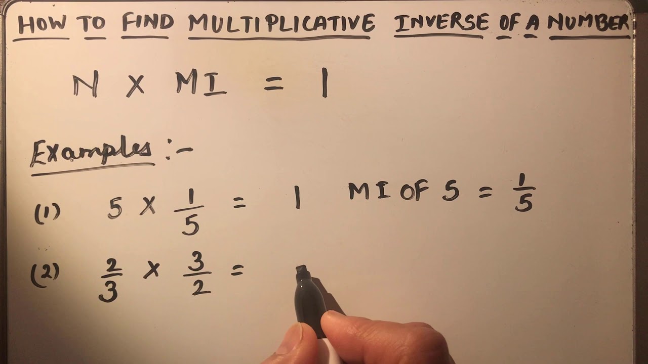 What Is The Multiplicative Inverse Of 20