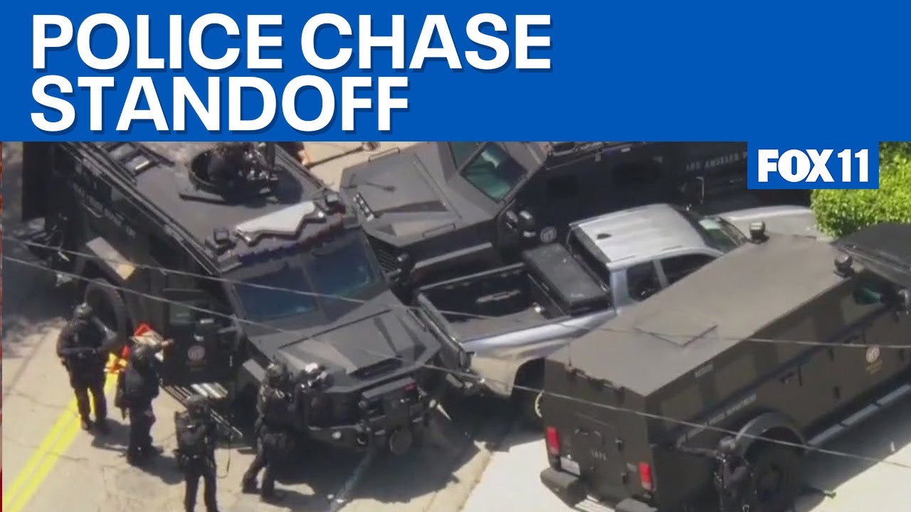 Los Angeles police chase ends in standoff | FOX 11 LA - YouTube