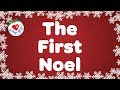 Le premier noel avec lyrics  chant de nol et carol