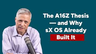 The A16Z Thesis — and Why sX OS Already Built It