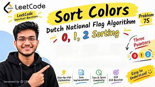 Sort Colors | Dutch National Flag Algorithm | 0, 1, 2 Sorting | Java | DSA