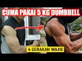 Melatih bahu cuma pakai dumbbell 5 kg