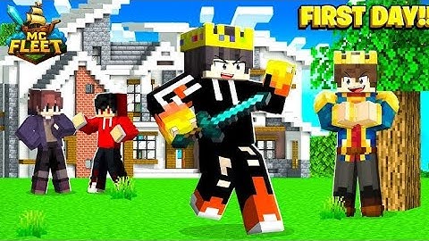 My First Day In Mc Fleet Survival Gone Wrong😱। Indian Server।@AnshuBisht 